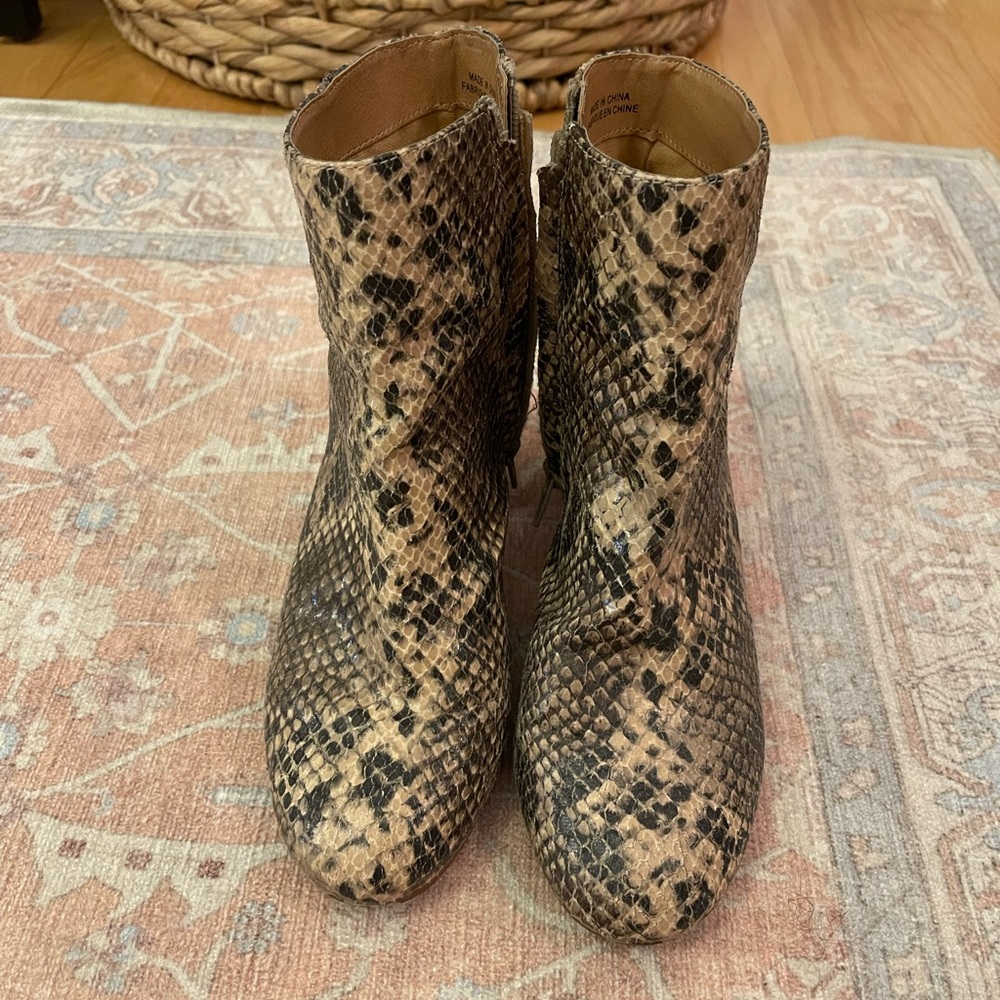 Urban Outfitters Snake Print Boots